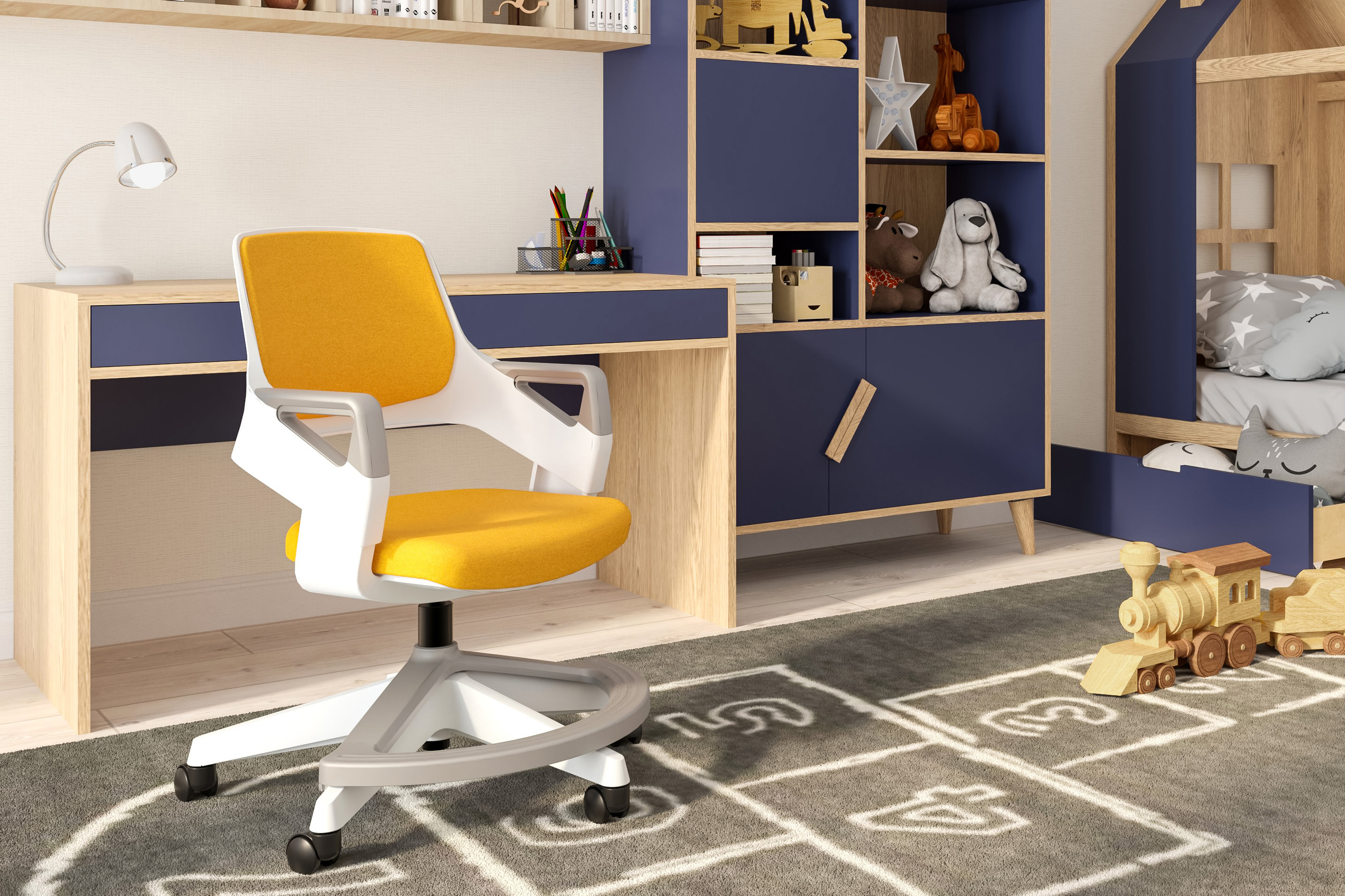Rookee Unique Sessel, ergonomischer Kinderstuhl