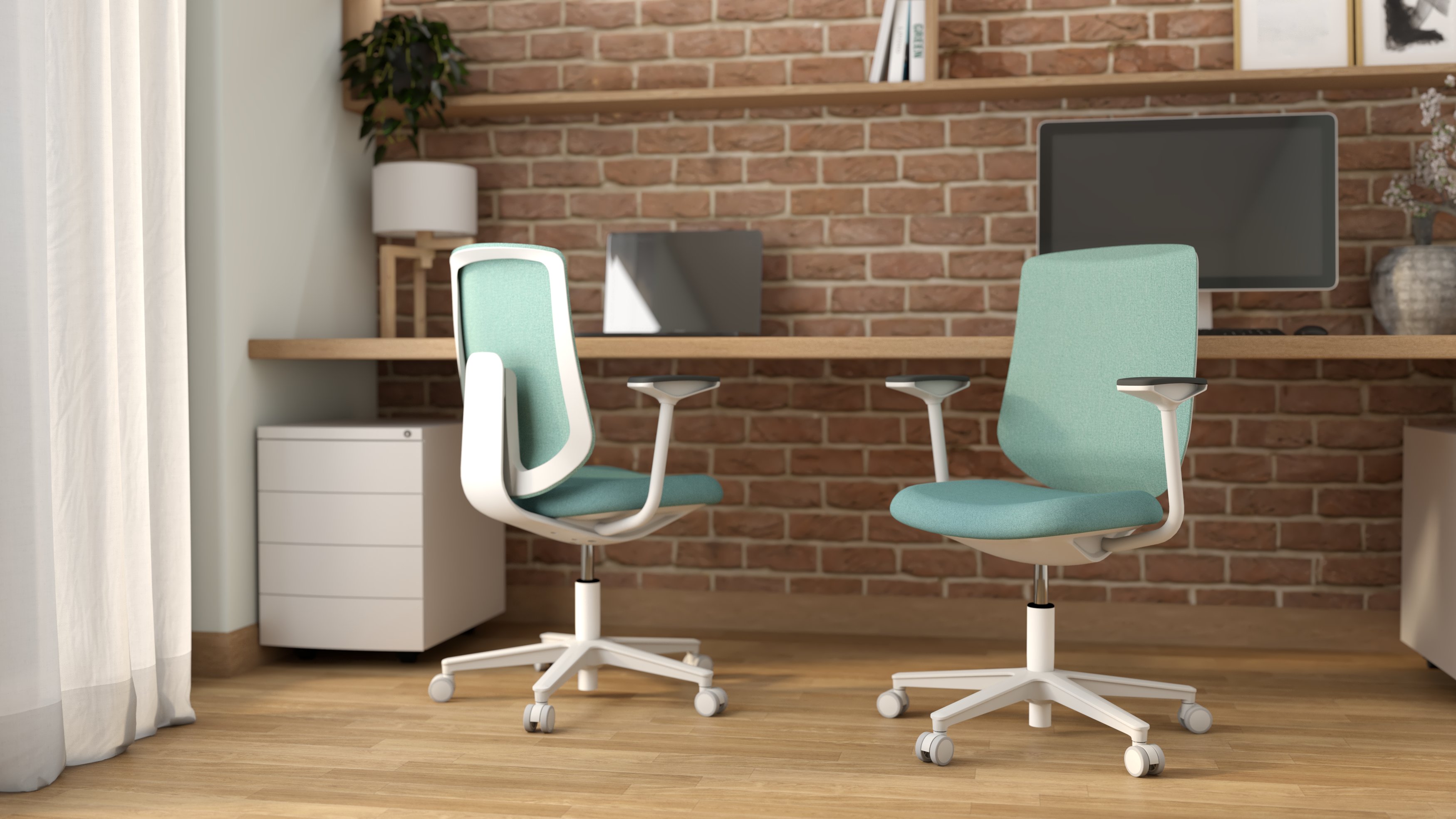Silla de oficina para un piso pequeño: soluciones prácticas